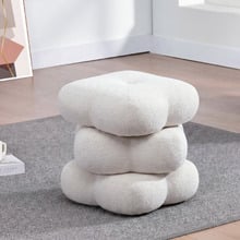Zinnia Chenille Swivel Ottoman